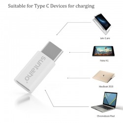 CablesUSB C a micro adaptador USB - OTG cable tipo-C convertidor 3 piezas