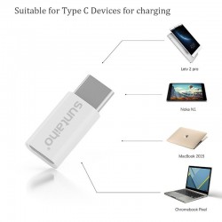 CablesUSB C a micro adaptador USB - OTG cable tipo-C convertidor 3 piezas