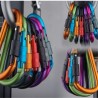 Herramientas de supervivenciaHebilla de seguridad - carabina de aluminio con cerradura 6 piezas