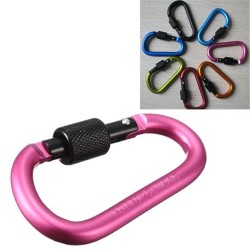 Herramientas de supervivenciaHebilla de seguridad - carabina de aluminio con cerradura 6 piezas