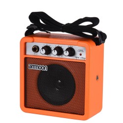 GuitarrasAmplificador portátil mini 5W & altavoz para guitarra y ukulele - batería incorporada