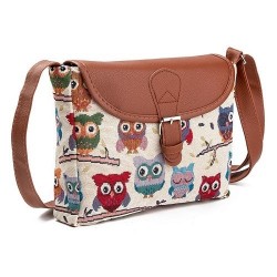 BolsasBúhos impresos - bolso pequeño del hombro del cuerpo