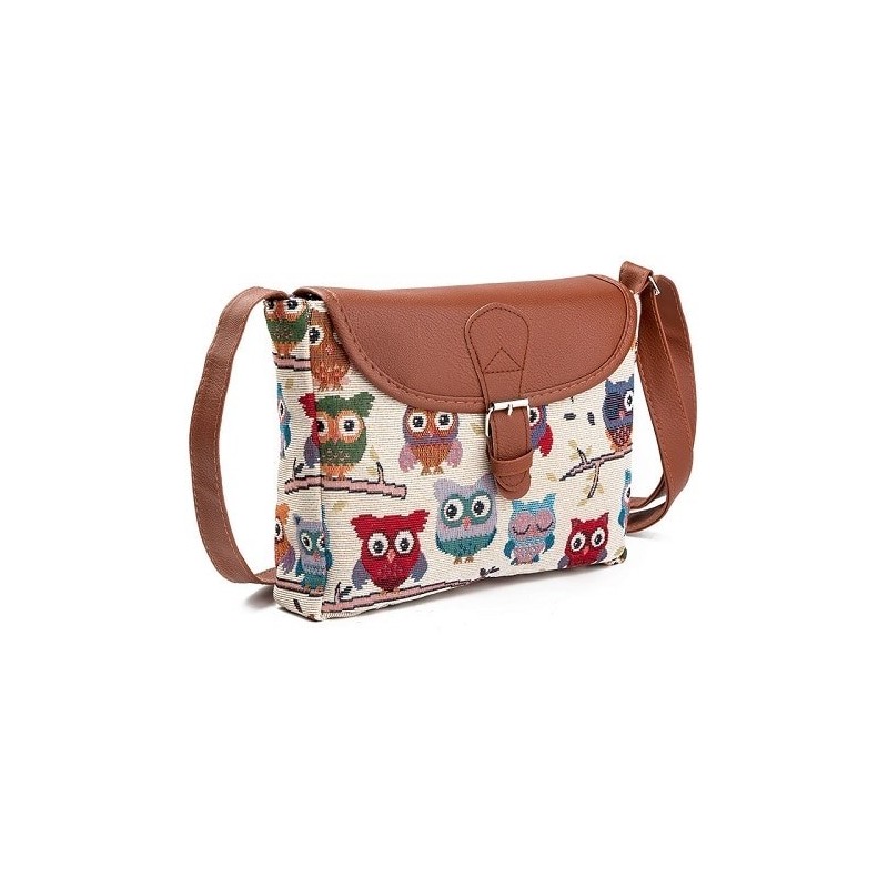 BolsasBúhos impresos - bolso pequeño del hombro del cuerpo