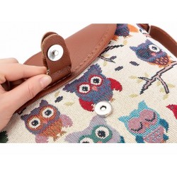 BolsasBúhos impresos - bolso pequeño del hombro del cuerpo