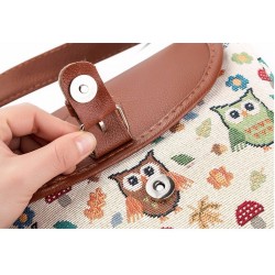 BolsasBúhos impresos - bolso pequeño del hombro del cuerpo