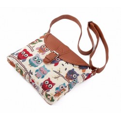 BolsasBúhos impresos - bolso pequeño del hombro del cuerpo