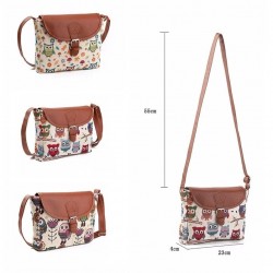 BolsasBúhos impresos - bolso pequeño del hombro del cuerpo