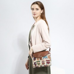 BolsasBúhos impresos - bolso pequeño del hombro del cuerpo