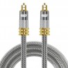 Toslink EMK - premium - digital optical audio cable - OD8.0mm Spdif gold connector - 1m - 2m - 3m - 5mCables