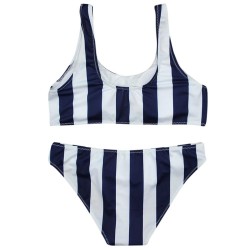 Baño y ropaTraje de baño rayado - bikini con empuje