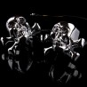 Luces de girocabeza del cráneo de Chrome - LED - luces de señal de motocicleta - indicadores para Honda Yamaha Harley Chopper...