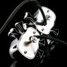 Luces de girocabeza del cráneo de Chrome - LED - luces de señal de motocicleta - indicadores para Honda Yamaha Harley Chopper...