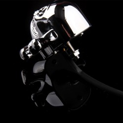 Luces de girocabeza del cráneo de Chrome - LED - luces de señal de motocicleta - indicadores para Honda Yamaha Harley Chopper...
