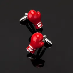 GemelosGuantes de boxeo rojo - gemelos