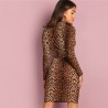 VestidosDiseño de leopardo - falda superior de 2 piezas