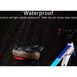 Sillín de bicicletaSilla de bicicleta con luz de advertencia