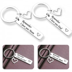 Remember I Love You Mom & Dad - keychainKeyrings