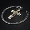 Stainless steel 24" necklace with cross pendantNecklaces