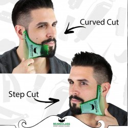 CortapelosForma de barba - plantilla de estilo barba con peine