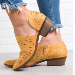 BotasHollow out - botas de tobillo de cuero