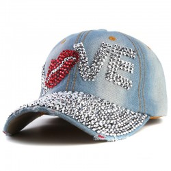 Sombreros / gorrasCrystal Love " labios - gorra de béisbol - unisex