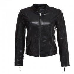 Leather jacket with zipperJackets