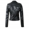 ChaquetasChaqueta de cuero suave con cremalleras