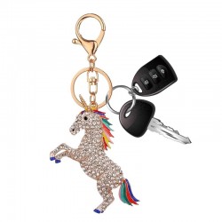 Crystal Unicorn - KeychainKeyrings