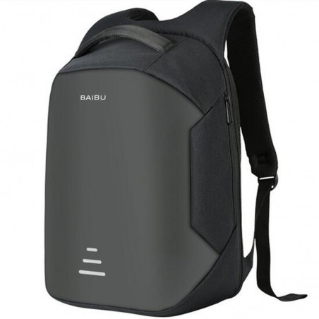 MochilasMochila antirrobo con carga USB - impermeable - bolsa portátil de 15.6 pulgadas