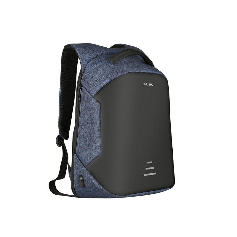 MochilasMochila antirrobo con carga USB - impermeable - bolsa portátil de 15.6 pulgadas