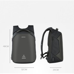 MochilasMochila antirrobo con carga USB - impermeable - bolsa portátil de 15.6 pulgadas