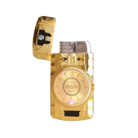 EncendedorButane jet cigarrillo lighter - reloj de cuarzo - antorcha