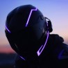 Flashing LED helmet strip for motorcycle night riding - setMotorbike parts