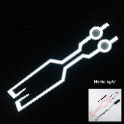 Flashing LED helmet strip for motorcycle night riding - setMotorbike parts