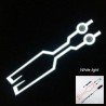 Partes de motosFlashing LED casco strip para moto noche - conjunto