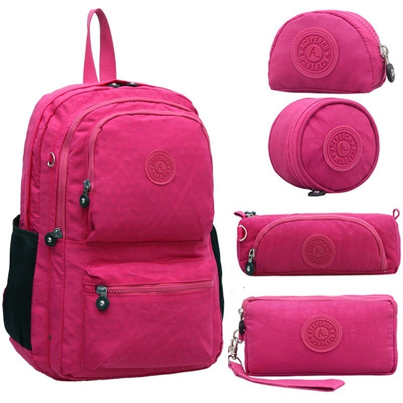 ConjuntosMochila de nylon impermeable 5 piezas