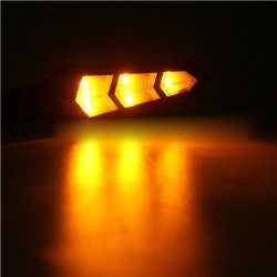 Luces de giro12V LED luz de señal de giro ambar - indicadores de motocicleta 4pcs conjunto