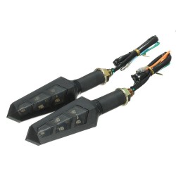 Luces de giro12V LED luz de señal de giro ambar - indicadores de motocicleta 4pcs conjunto