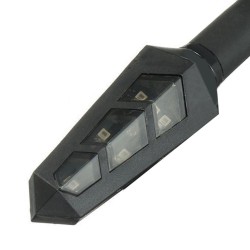 Luces de giro12V LED luz de señal de giro ambar - indicadores de motocicleta 4pcs conjunto