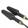 Luces de giro12V LED luz de señal de giro ambar - indicadores de motocicleta 4pcs conjunto