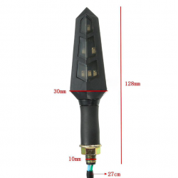 Luces de giro12V LED luz de señal de giro ambar - indicadores de motocicleta 4pcs conjunto