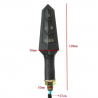 Luces de giro12V LED luz de señal de giro ambar - indicadores de motocicleta 4pcs conjunto