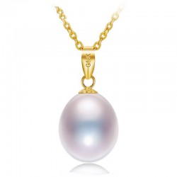 Luxury gold necklace with pearl 45cmNecklaces