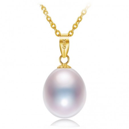 Luxury gold necklace with pearl 45cmNecklaces