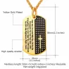 CollaresColgante de verso de la Biblia - collar de acero inoxidable