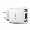 Smart dual USB - Led digital charging adapter for iPhone Samsung Xiaomi - EU plugChargers