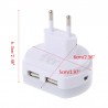 LED dual USB charger plug with sensor lightChargers