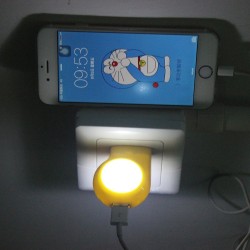 ApliquesLed - luz mini pared con cargador USB - enchufe UE