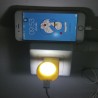 Led - mini wall light with USB charger - EU plugWall lights