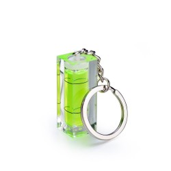Mini acrylic spirit level bubble with keyring - measuring tool
